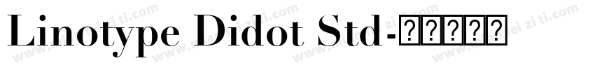 Linotype Didot Std字体转换